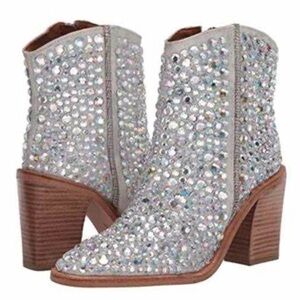 Free People Barclay Backstage Rhinestone Boots